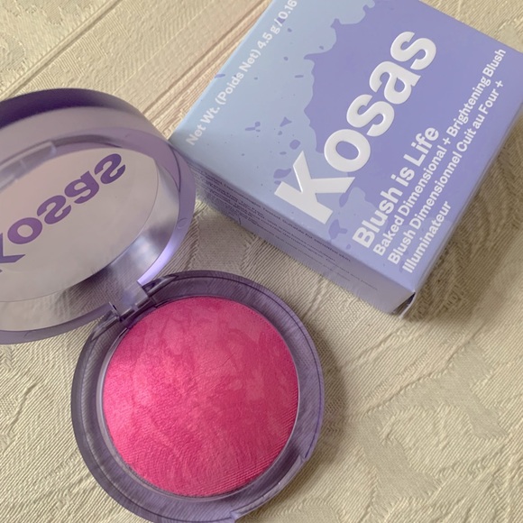 Kosas Blush is Life Baked Blush in Butterflies Cool Baby Pink BNIB - Picture 15 of 16